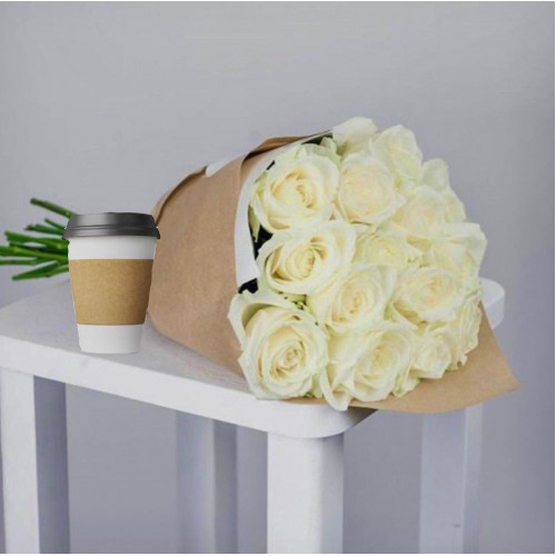 Купить на заказ Кофе с цветами с доставкой в Уральске
